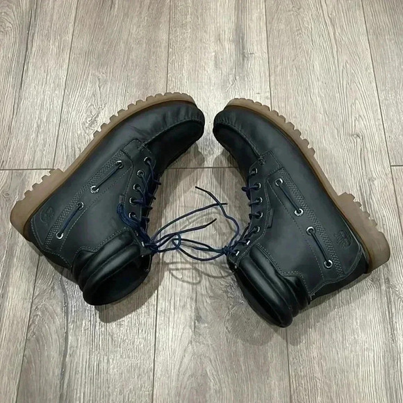 ❤️Host Picks❤️Men's Timberland 7 Eye Chukka Green Leather LaceUp Ankle Boots-9M - Picture 5 of 11